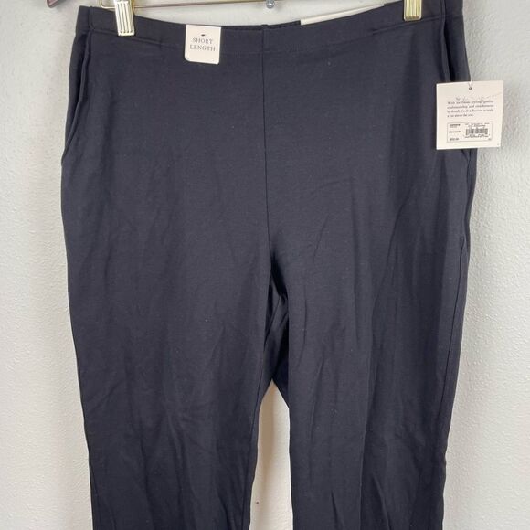 NWT Croft & Barrow Black Dress Pants Size M Short - Picture 2 of 7